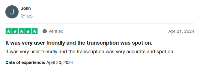 Speech to Text Transcription Review 1